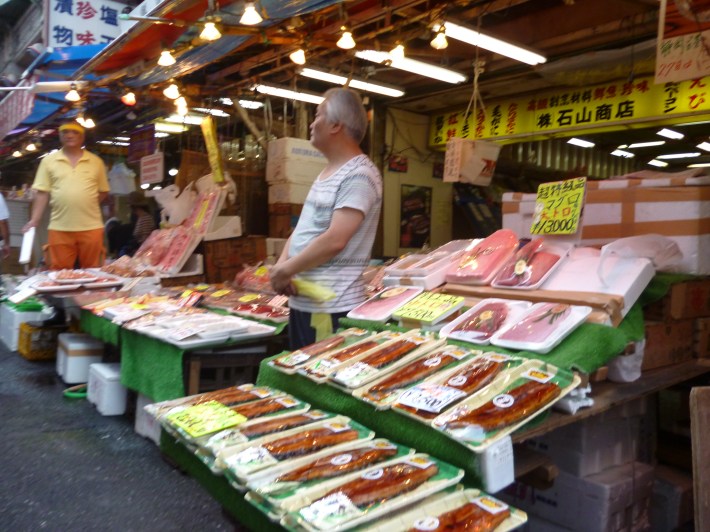 Ameyoko, atún y anguila