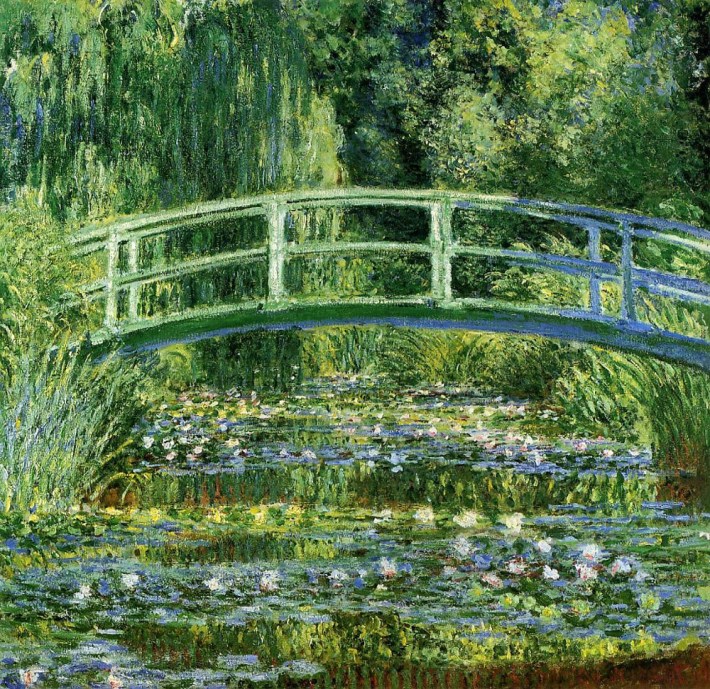 Nenúfares y puente japonés. Claude Monet