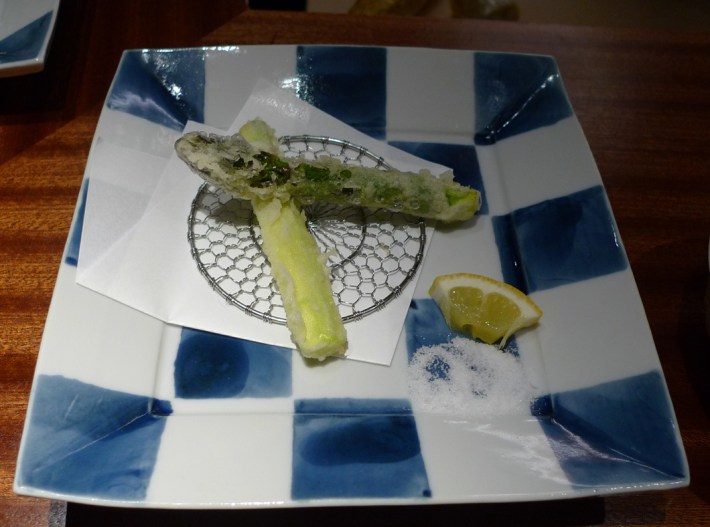 Tempura de espárragos