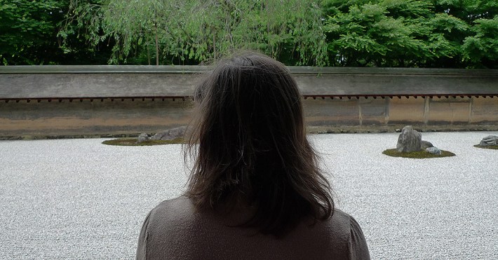 Ante el jardín seco de Ryoanji