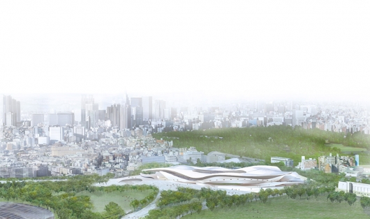 Japan National Stadium. SANAA + Nikken Sekkei Ltd. Imagen de Japan Sport Council © 