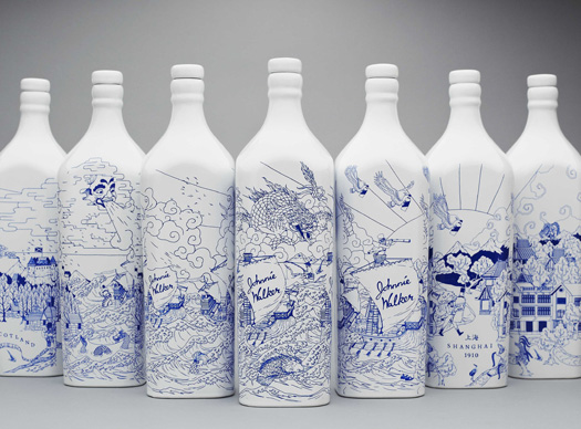 Edición conmemorativa 1910. Agencia: LOVE. Diseñada por Chris Martin para Johnnie Walker ©