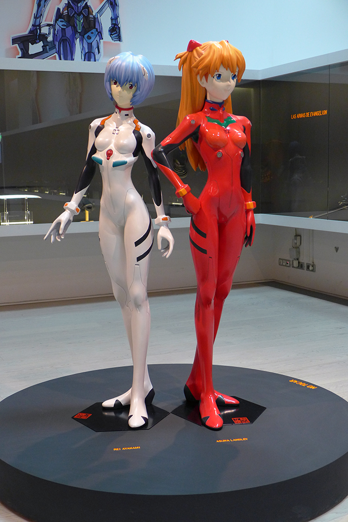Personajes Rei Ayanami y Asuka Langley
